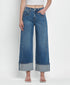 WOMENS CUFFED DENIM JEANS