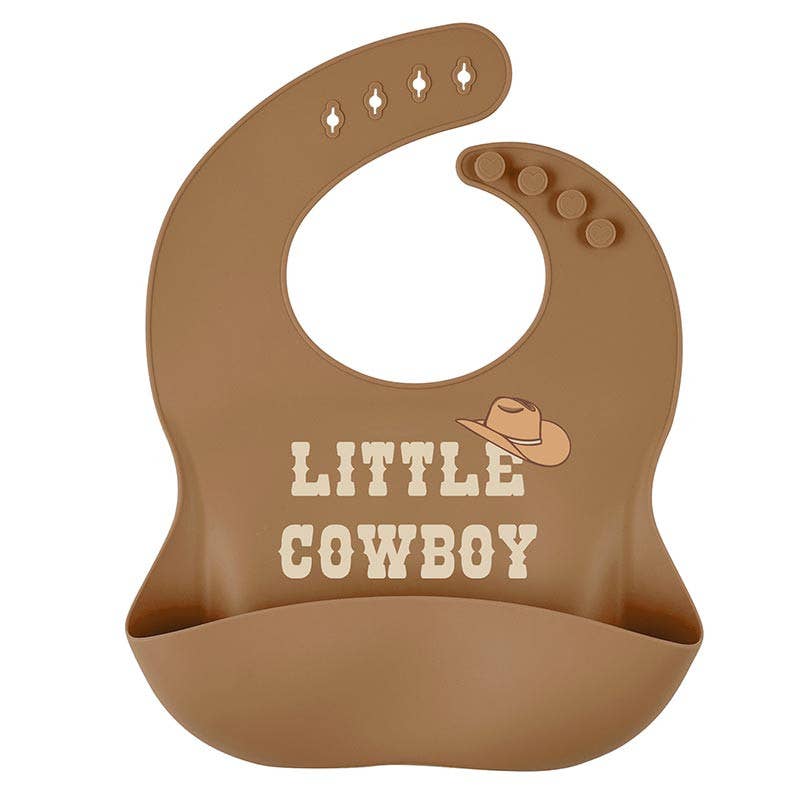 The Little Cowboy Silicone Bib
