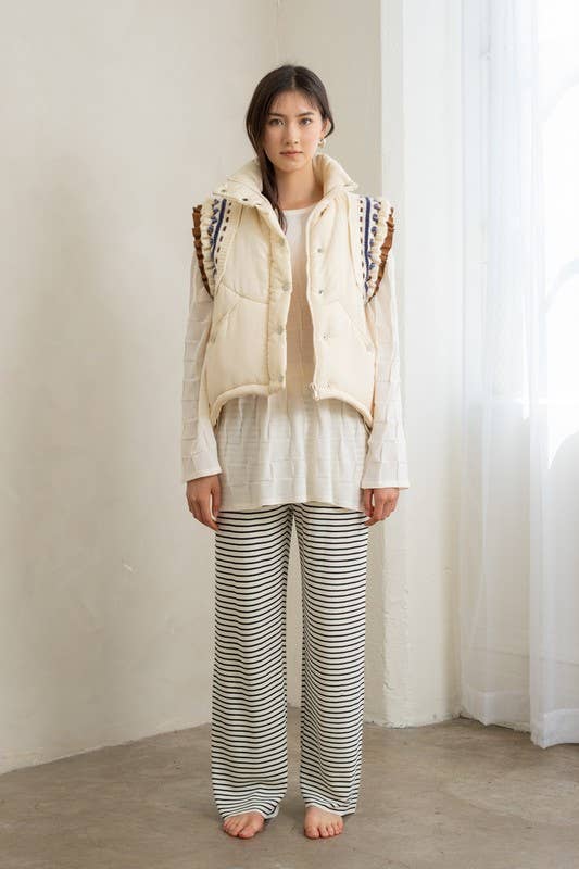 Maisie Embroidered Puffer Vest