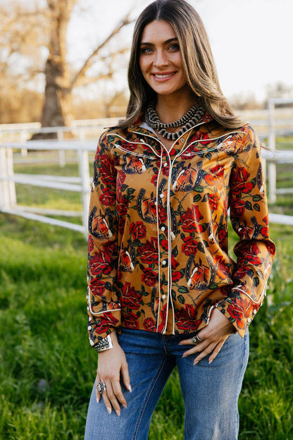 Horses &amp; Horseshoes Button Up