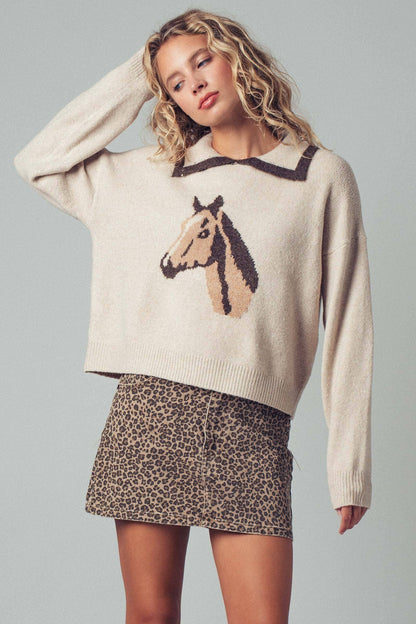 The Equestrian Legacy Knit, Taupe