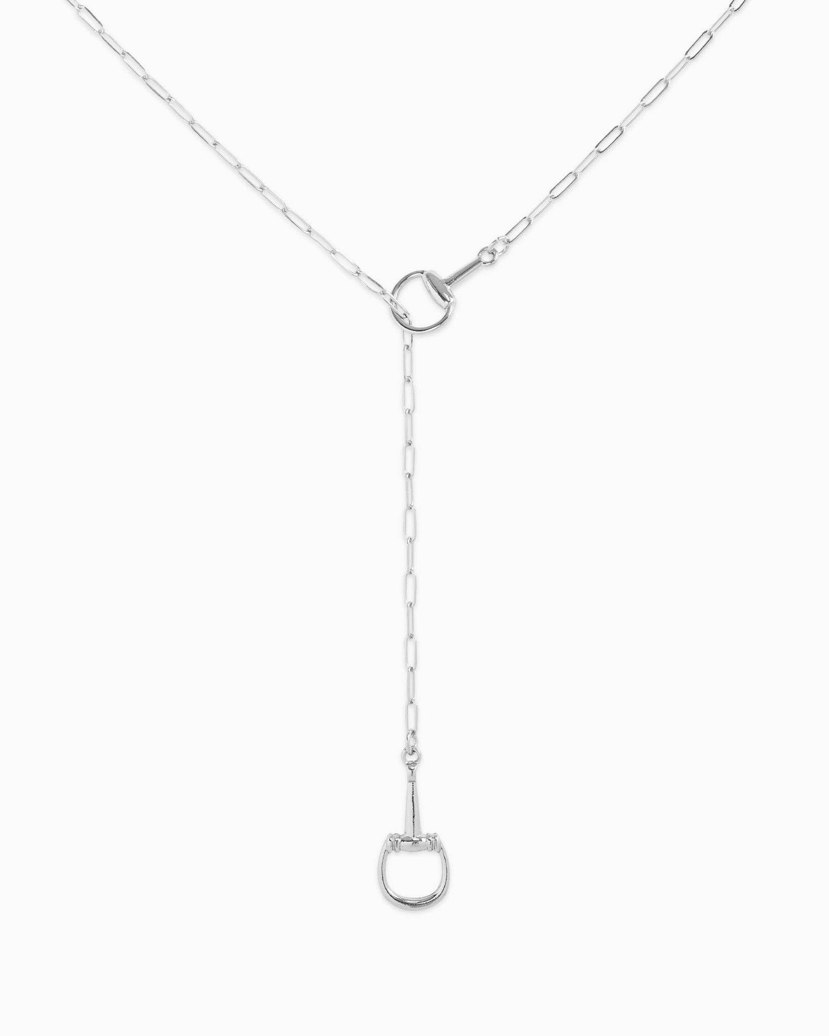 Long Rein Necklace, Silver