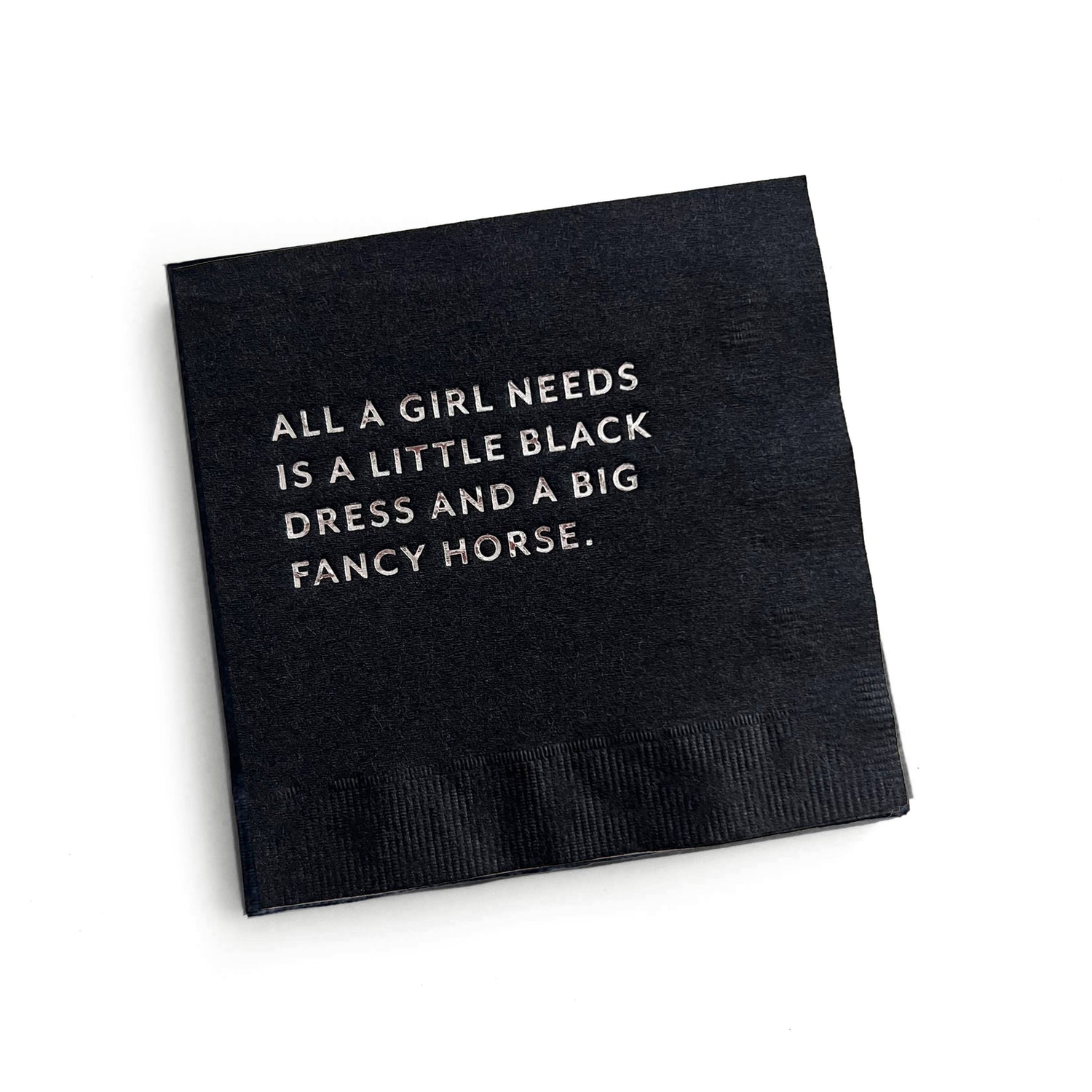&quot;Little Black Dress&quot; Cocktail Napkins 