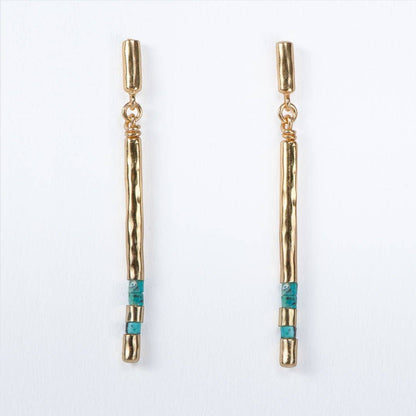 Prism Linea Turquoise Equestrian Earrings