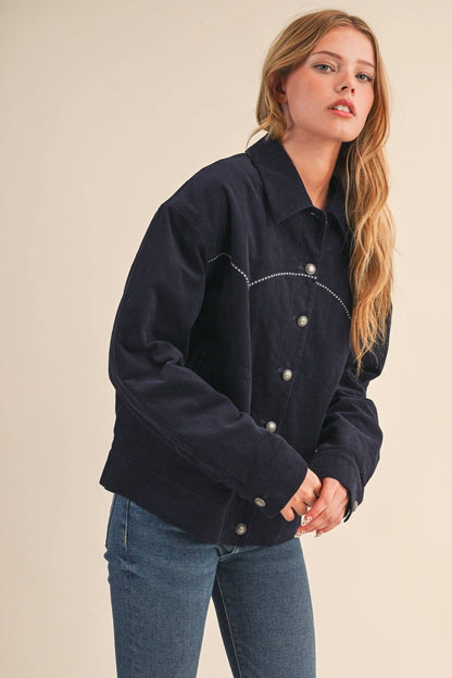 Ranchhand Corduroy Jacket, Navy
