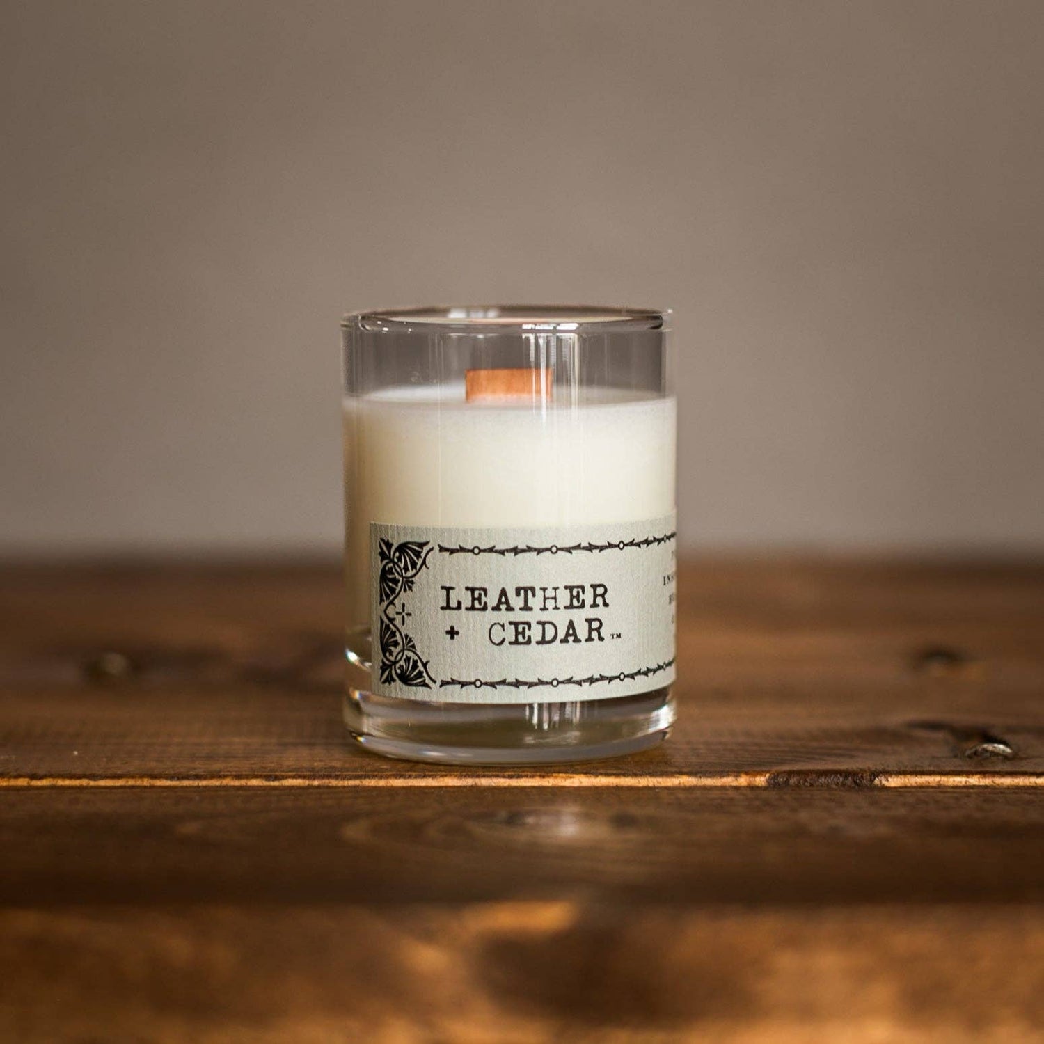 Leather + Cedar 2 oz. - Drifter Candle