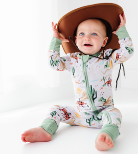 Bamboo Pajamas - Bamboo Sleeper  - Billy Western Cowboy Baby