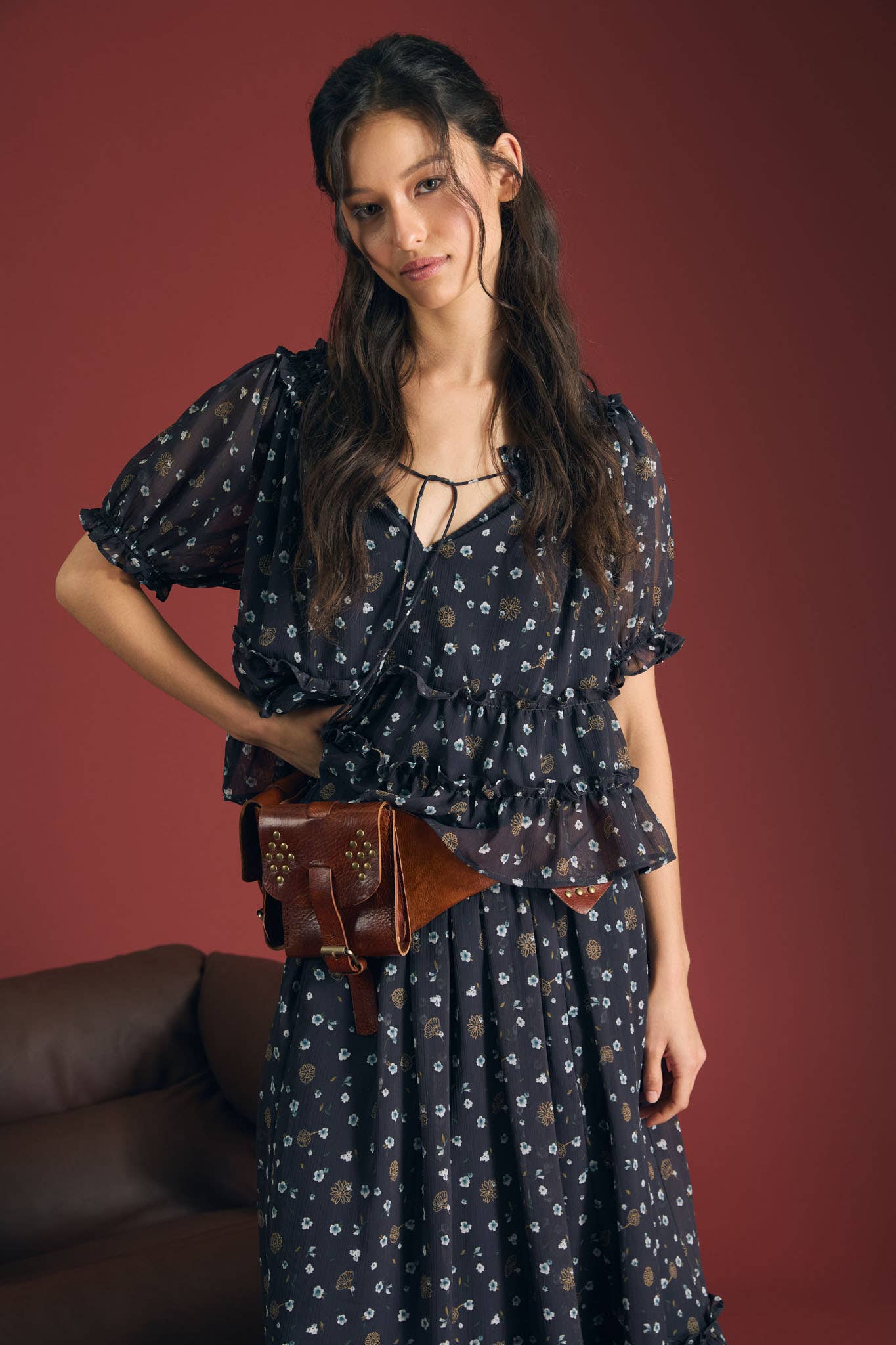 The Midnight Bloom Blouse