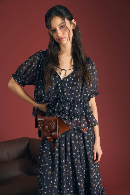 The Midnight Bloom Blouse