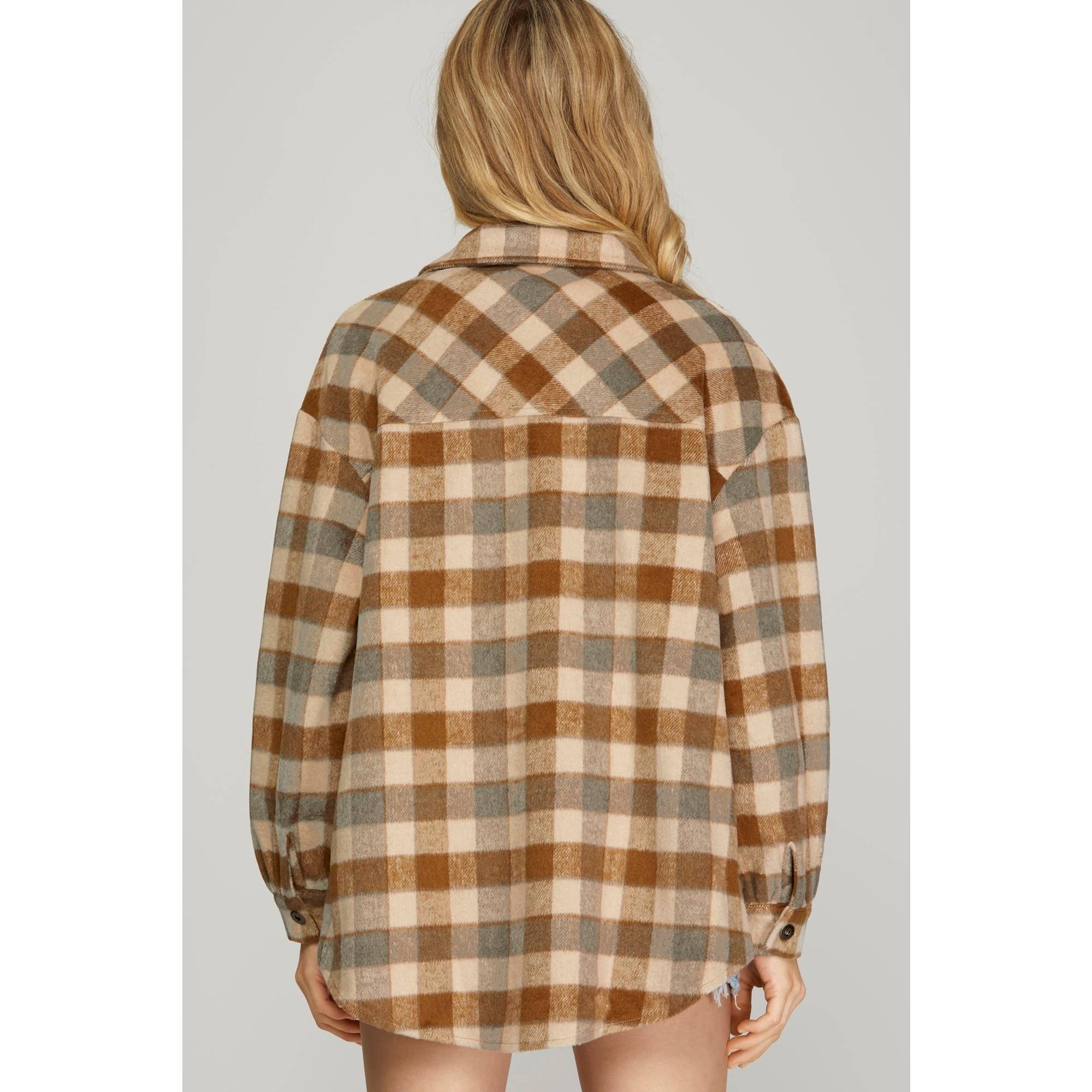 Alpine Plaid Jacket, Carmel