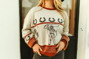 Rootin' Tootin' Cowboy Sweater