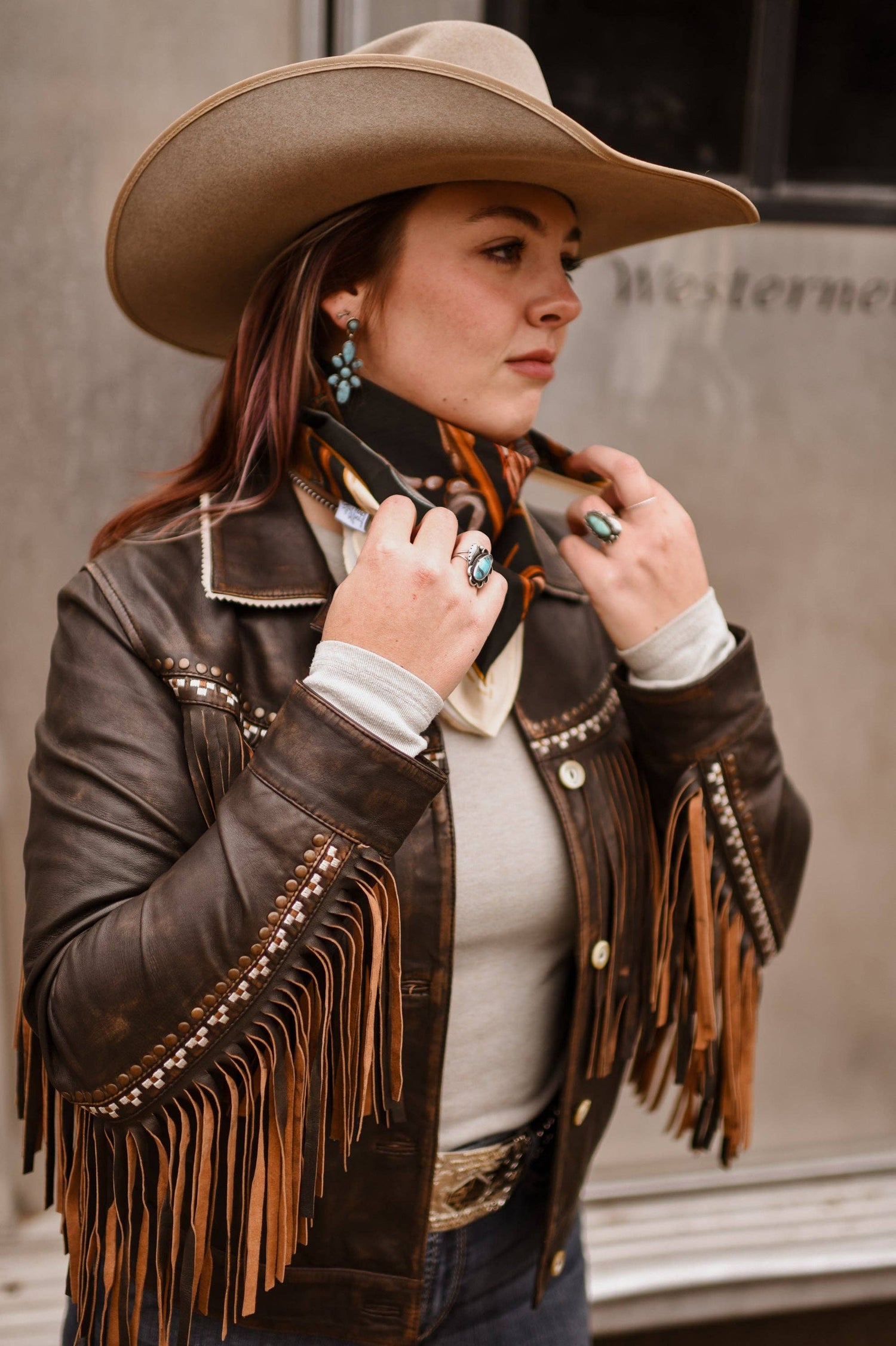 Tack Room Treasure Wild Rag Western Silk Scarf