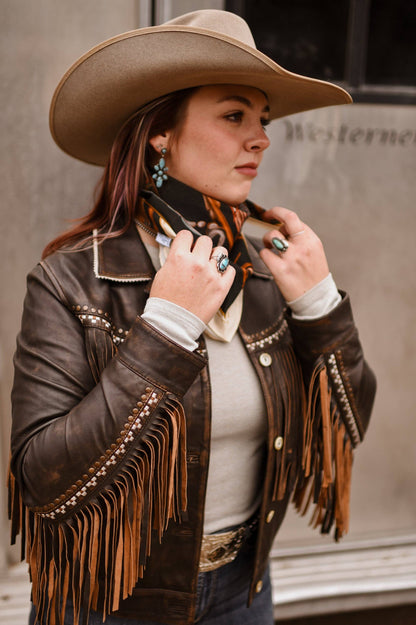 Tack Room Treasure Wild Rag Western Silk Scarf