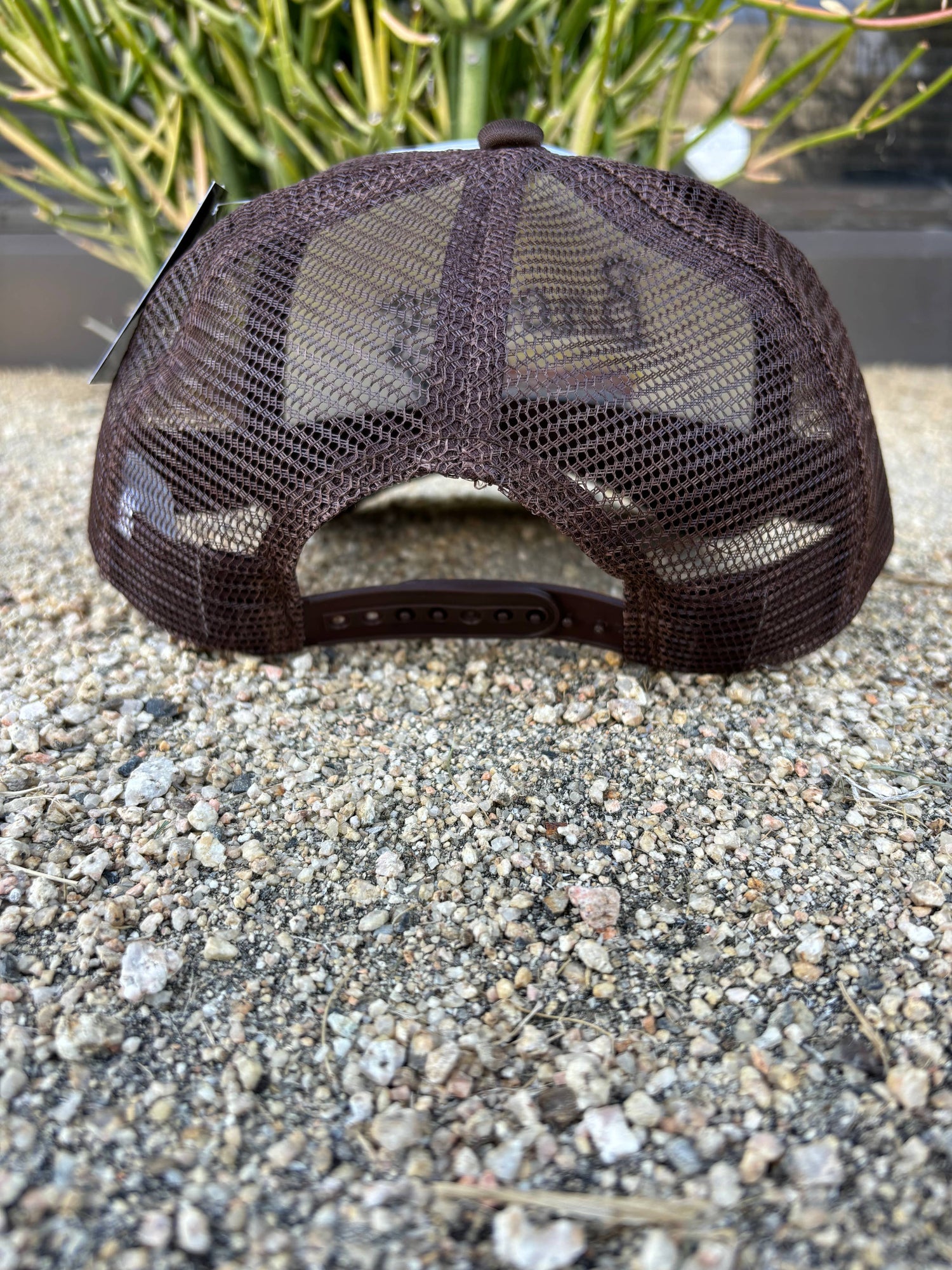 Brown Bronco Trucker Embroidered Hat