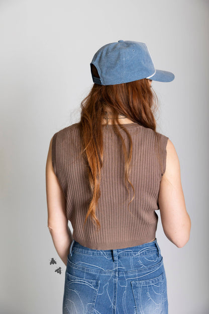 Cowtown Baby Knit Vest, Sunset
