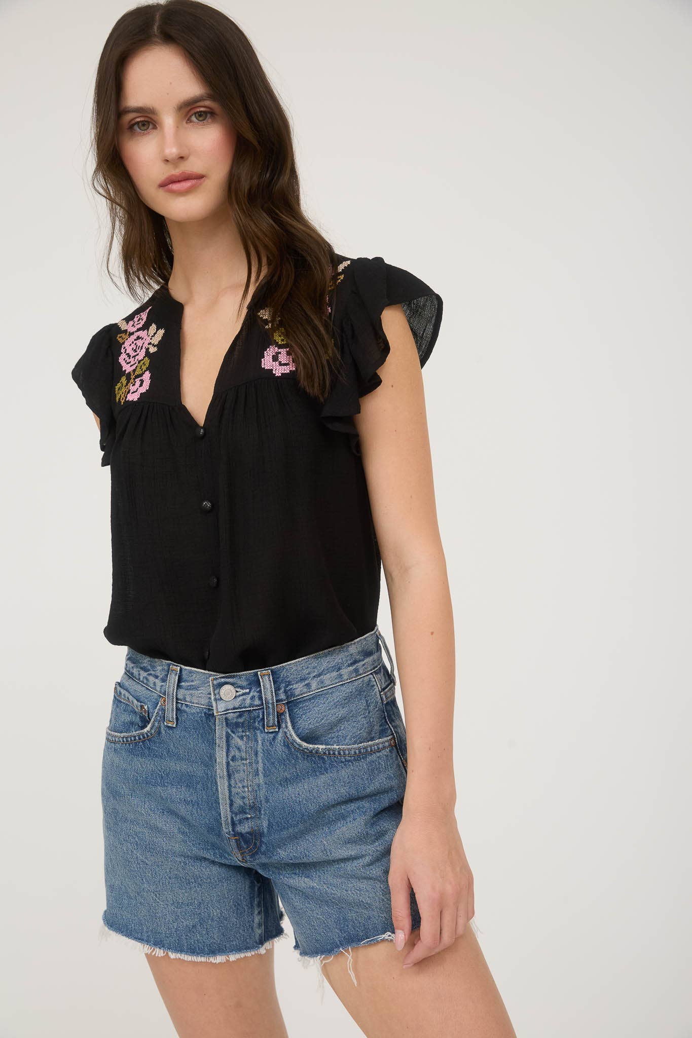 Midnight Bloom Blouse