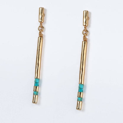 Prism Linea Turquoise Equestrian Earrings