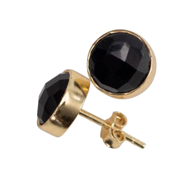 Crystal Gemstone Stud Earrings