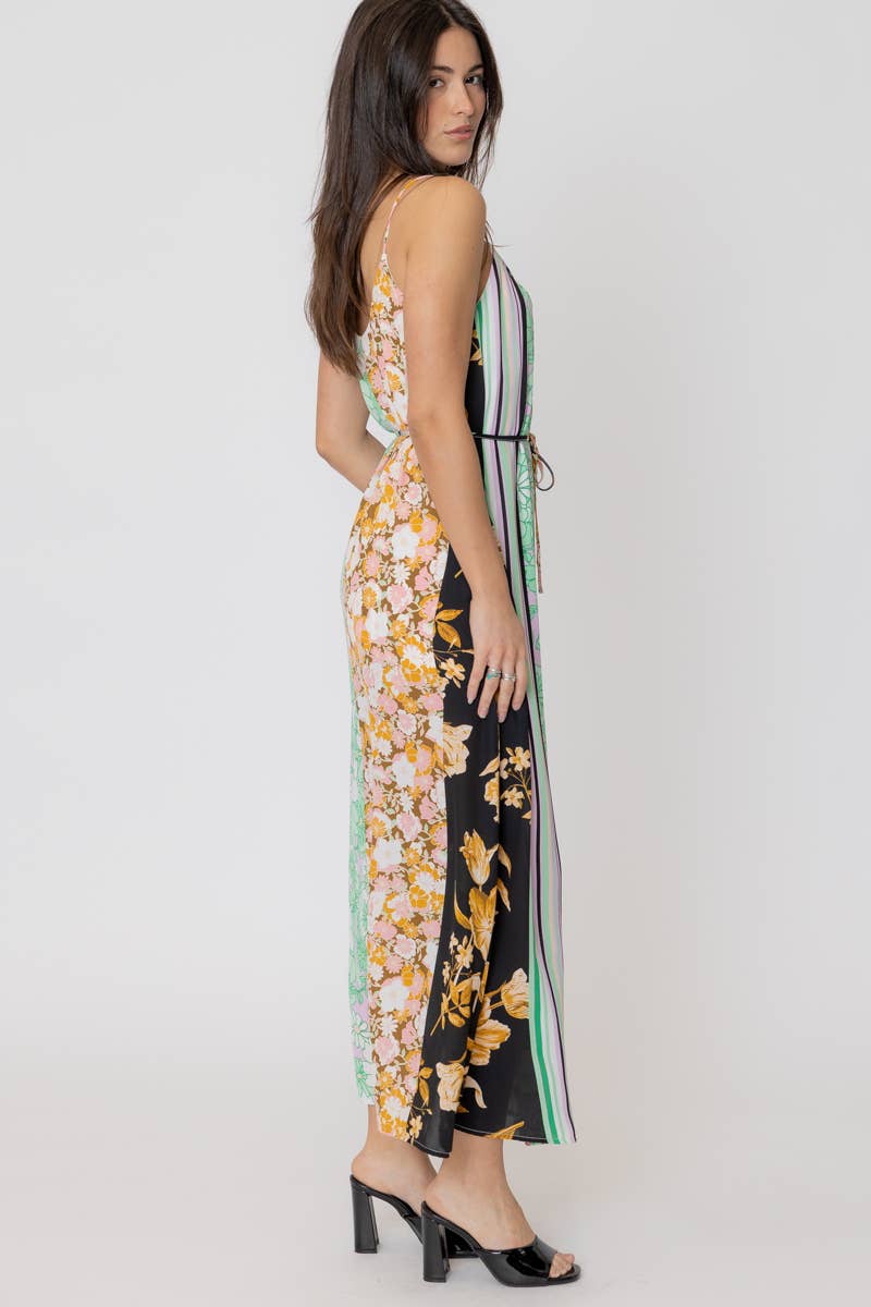 Multi Print Cami Maxi Dress