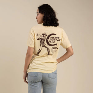 Cowboy Country Club T-Shirt, Cream