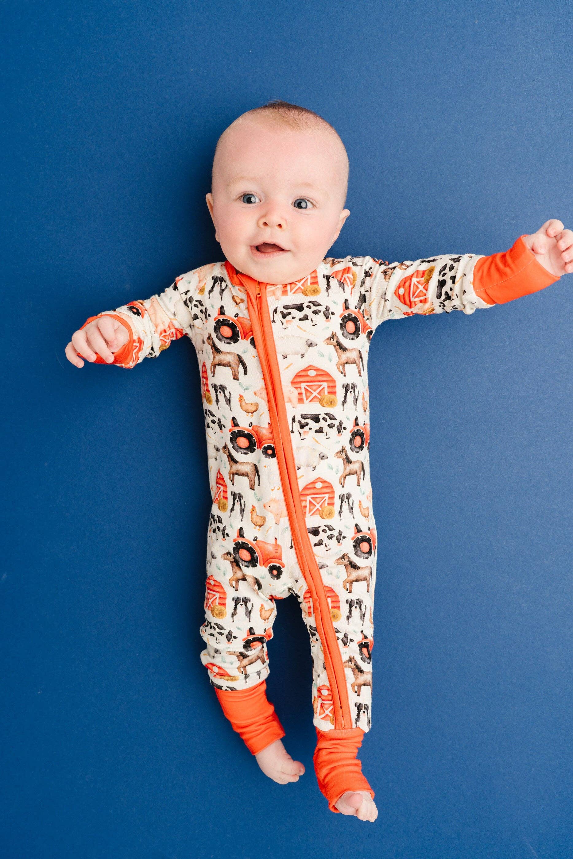 Little Red Barnyard Bamboo Sleeper