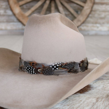 Spotted Eagle Western Feather Hat Band