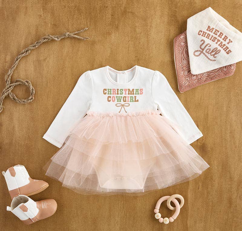The Little Rancher Cowboy Boots, White &amp; Tan