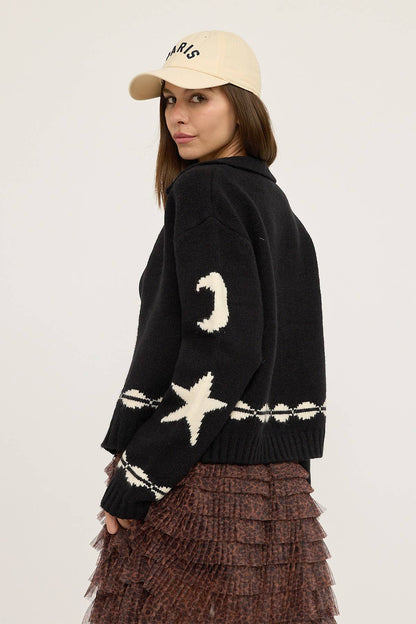 High Desert Sky Sweater, Black