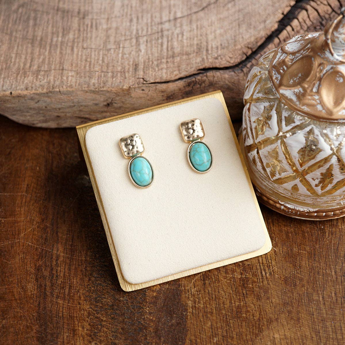Turquoise &amp; Tack Room Earrings
