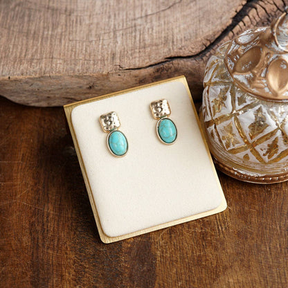 Turquoise &amp; Tack Room Earrings