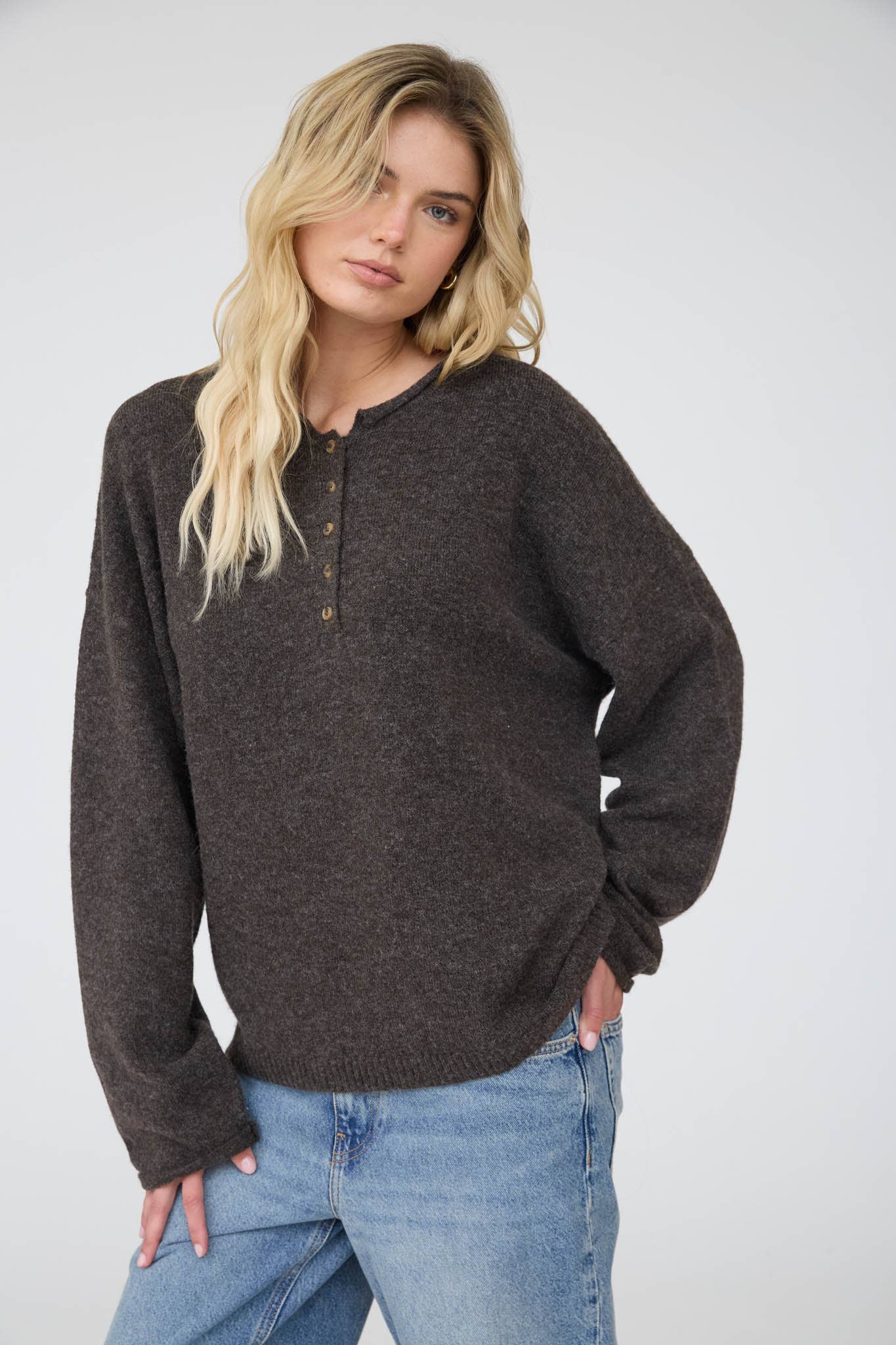 The Bitterroot Henley Sweater