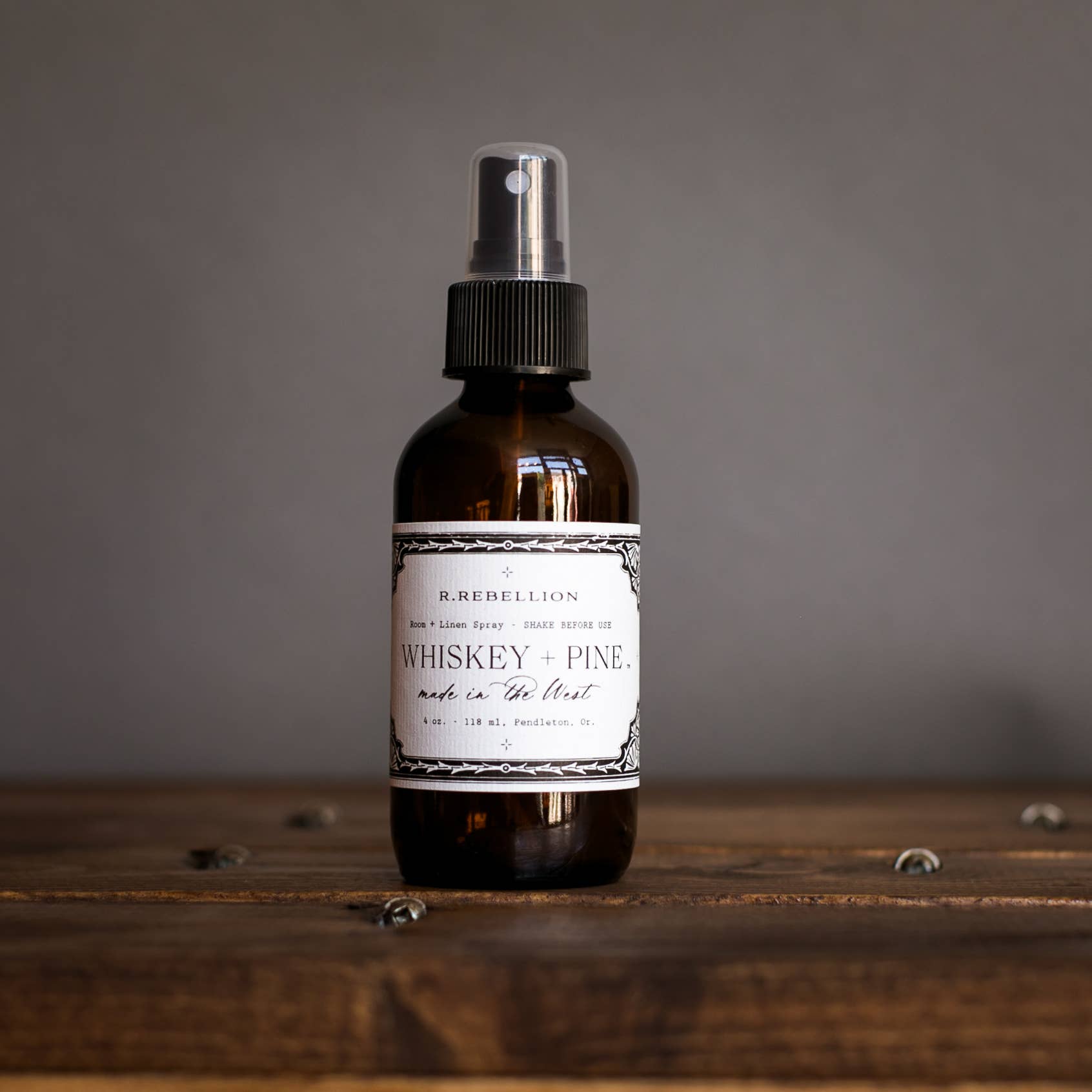 Whiskey + Pine Room + Linen Spray 4 oz.