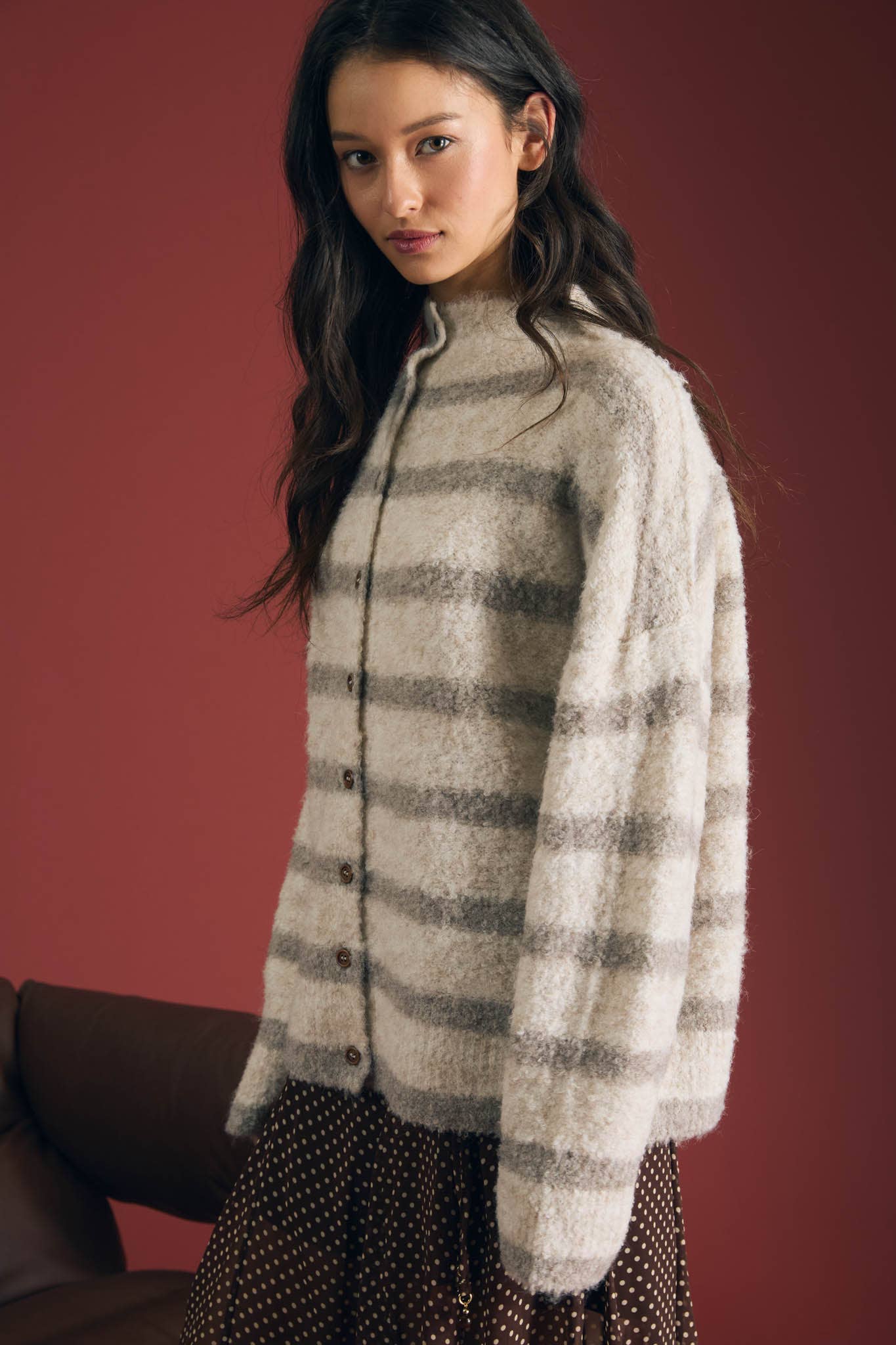 The Fireside Stripe Cardigan