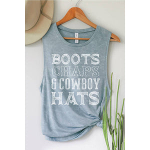 Boots Chaps & Cowboy Hats Tank