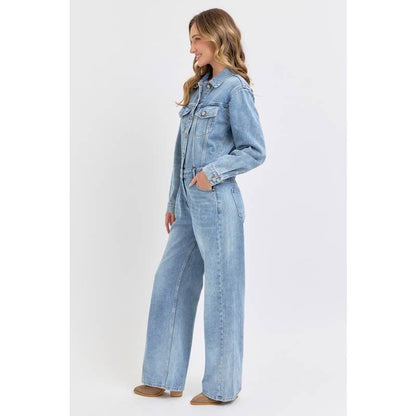 Denim Drift Jumpsuit