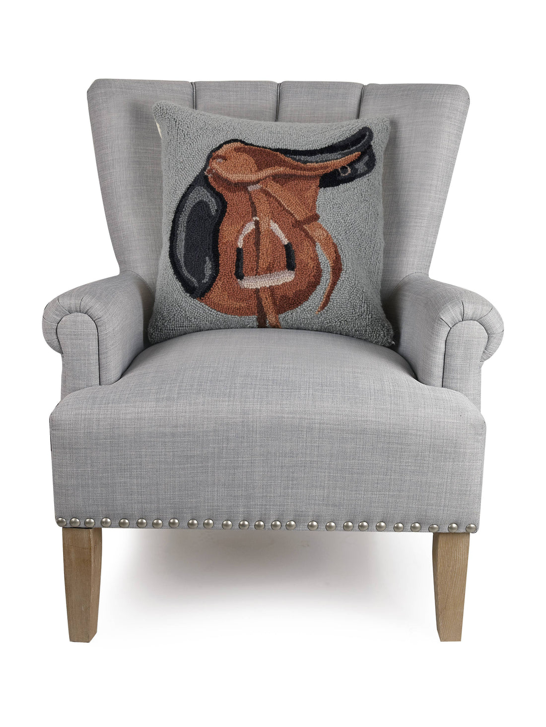 English Saddle Hook Pillow