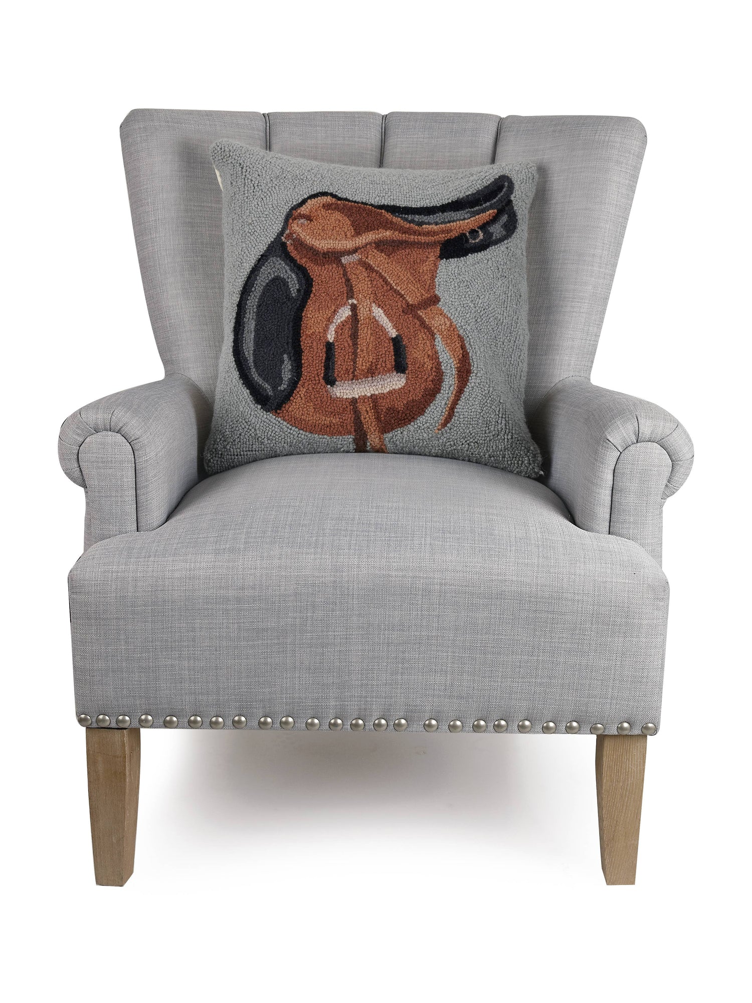 English Saddle Hook Pillow