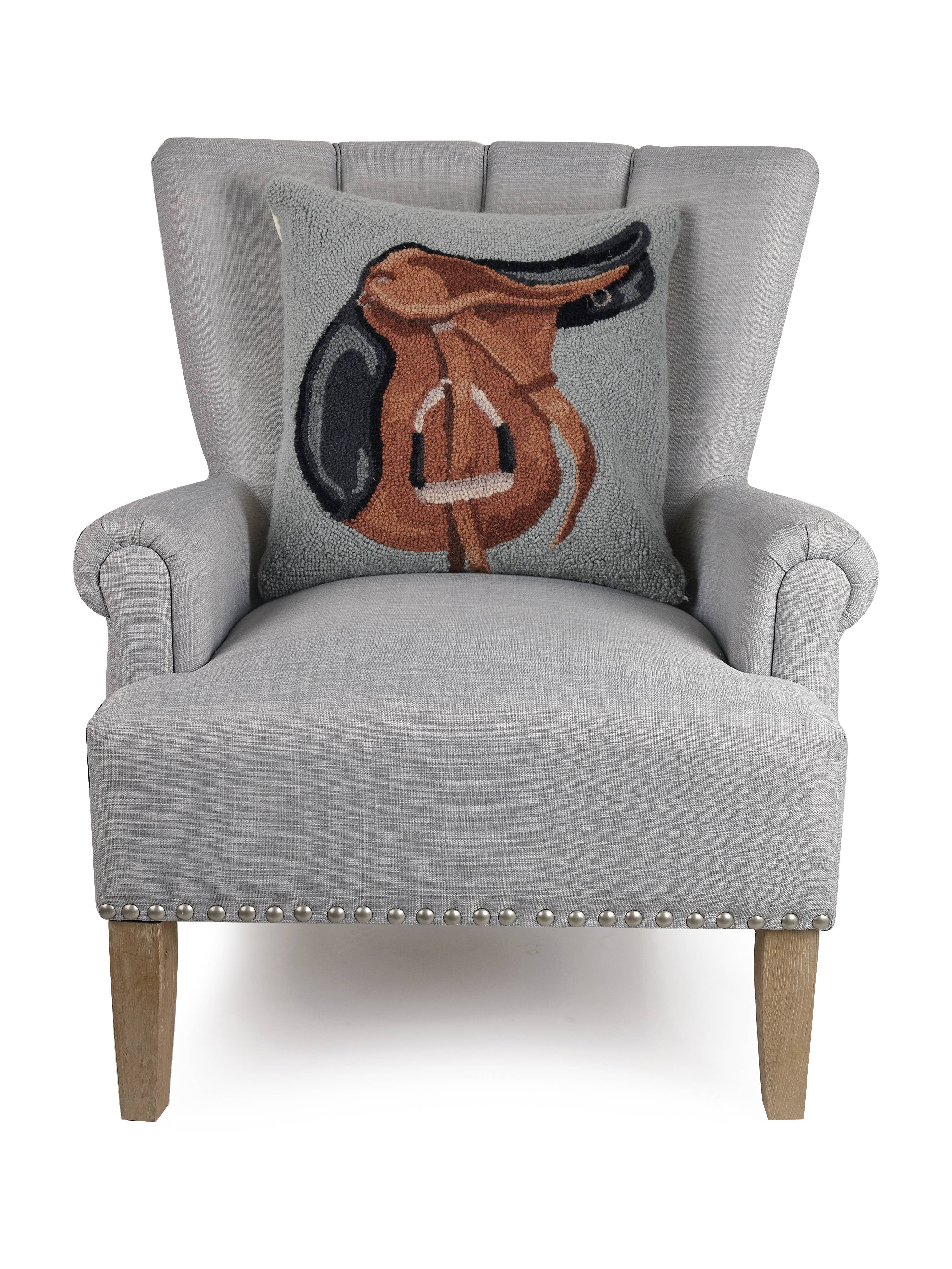 English Saddle Hook Pillow