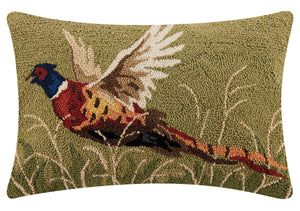 Pheasant Hook Wool Pillow