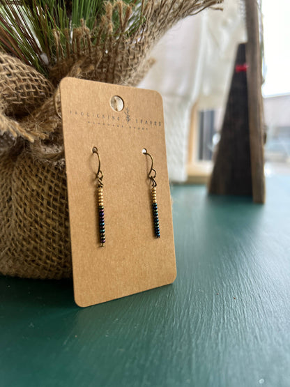 Peacock Beaded Earrings