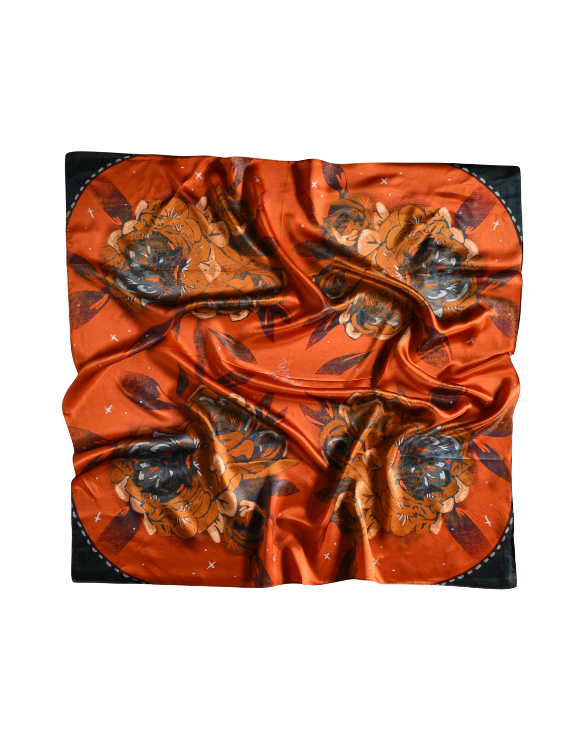 The Scarlet Bloom Silk Wild Rag