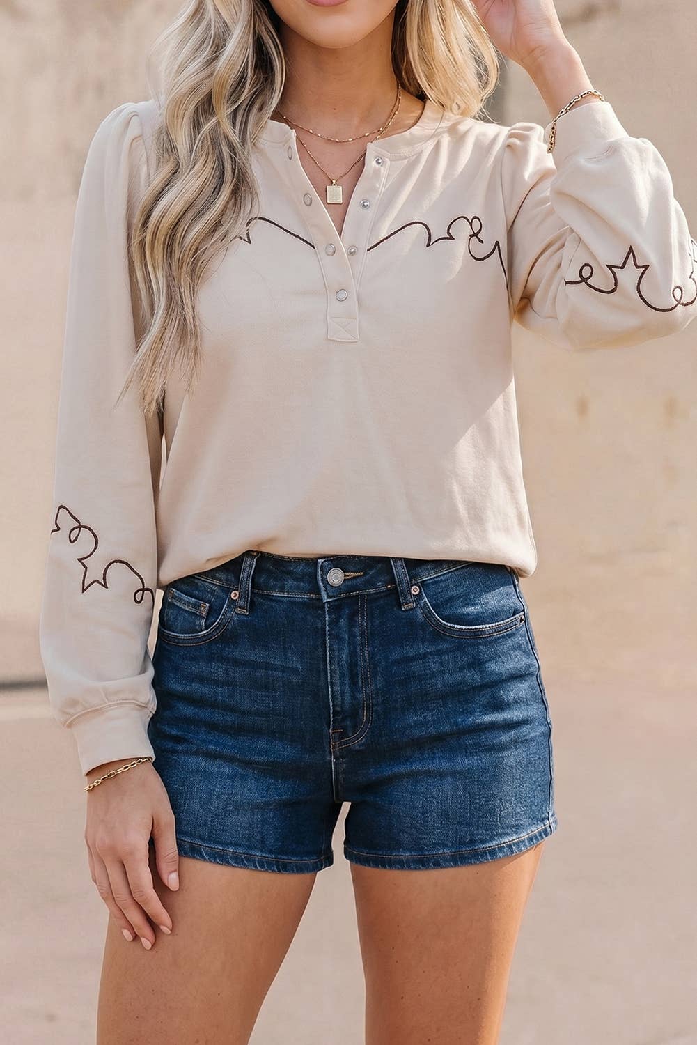 The Palo Duro Embroidered Blouse