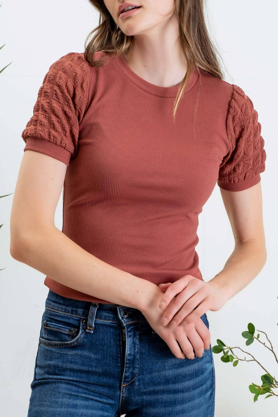 Dusty Road Top, Mauve