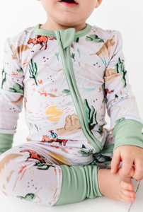 Bamboo Pajamas - Bamboo Sleeper  - Billy Western Cowboy Baby