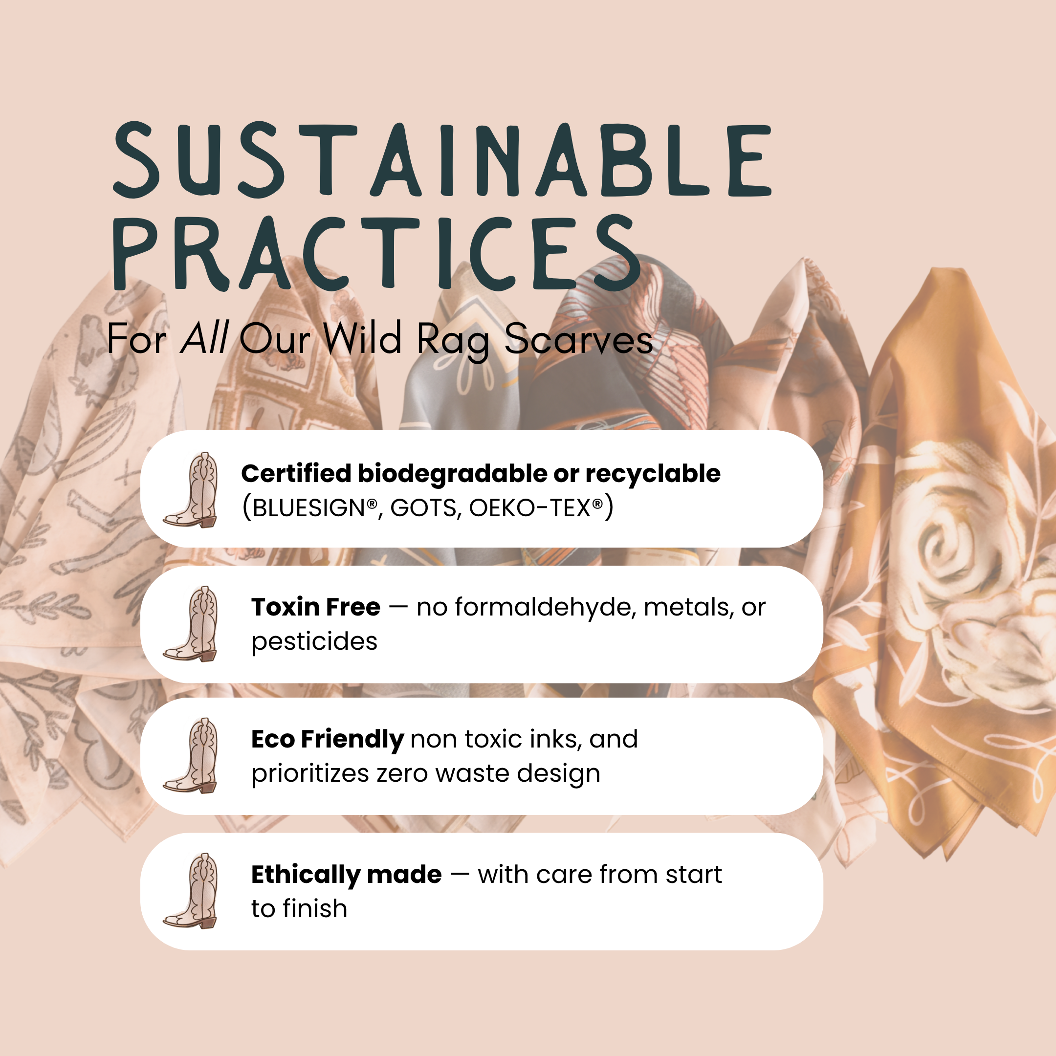 Rustic Wild Roses Wild Rag Western Silk Scarf