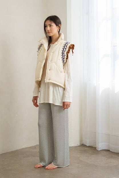 Maisie Embroidered Puffer Vest