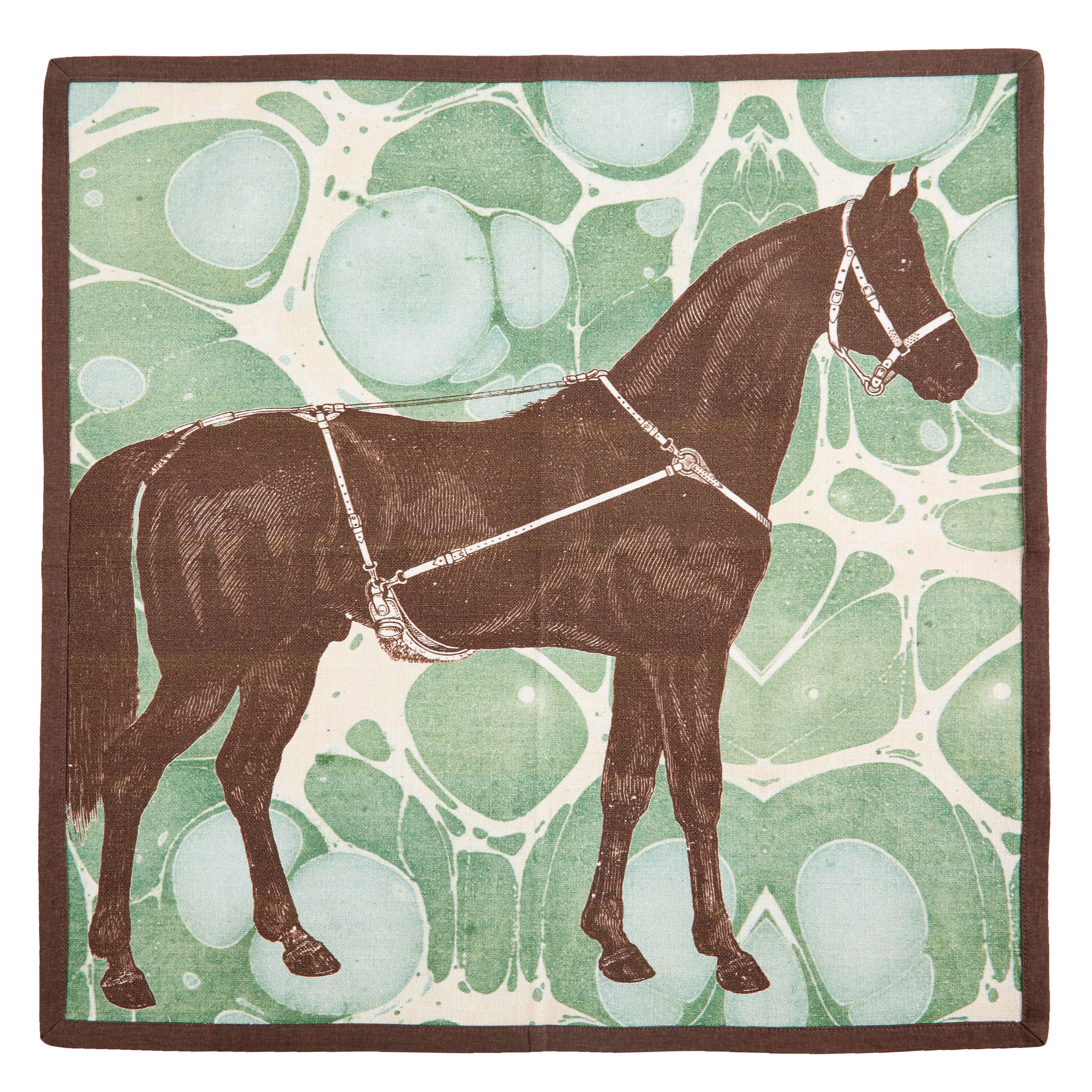 Equus Marble Dinner Napkin, Set of Four