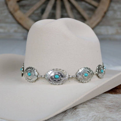 Silver Spur Hat Band