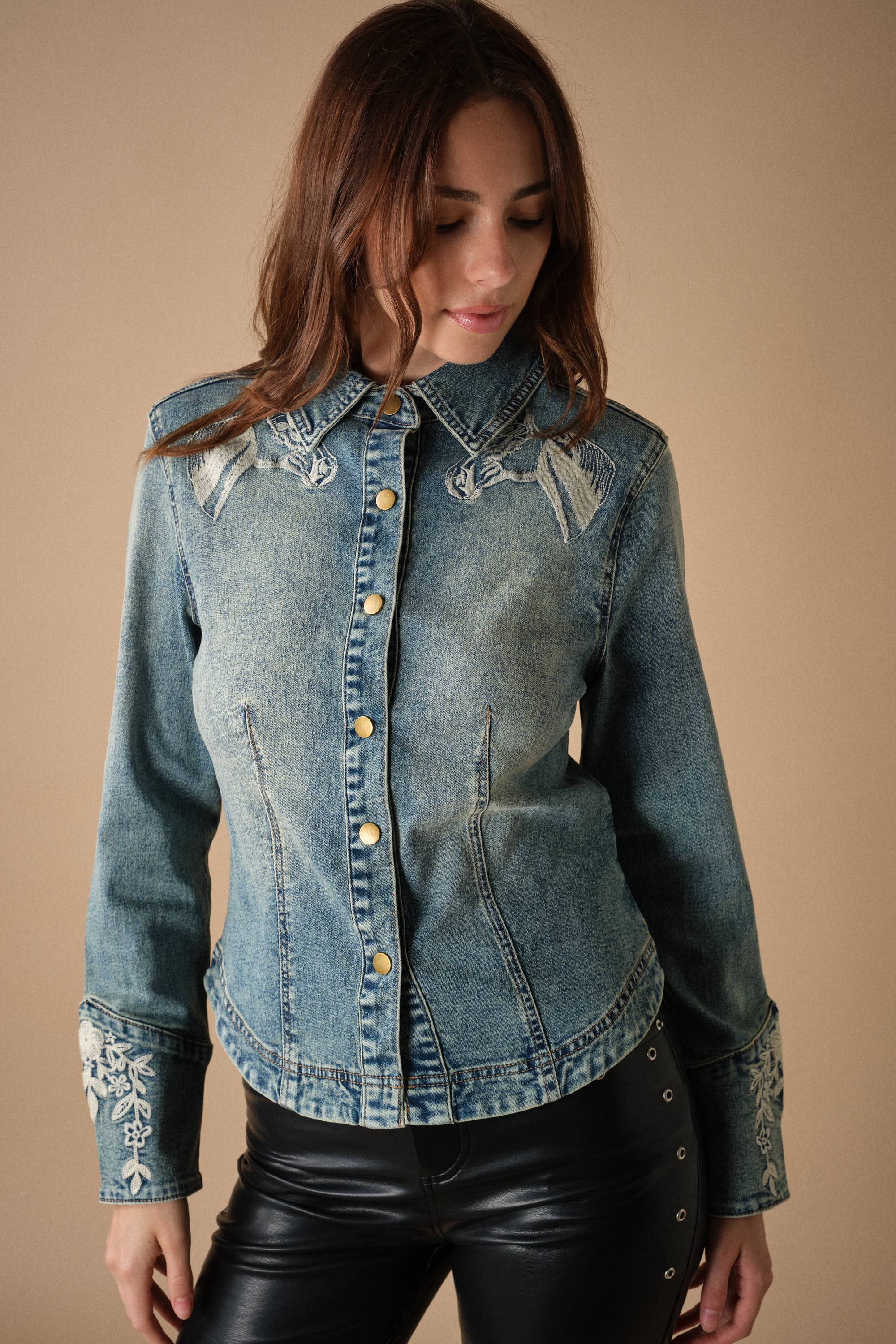 The High Country Embroidered Denim Shirt
