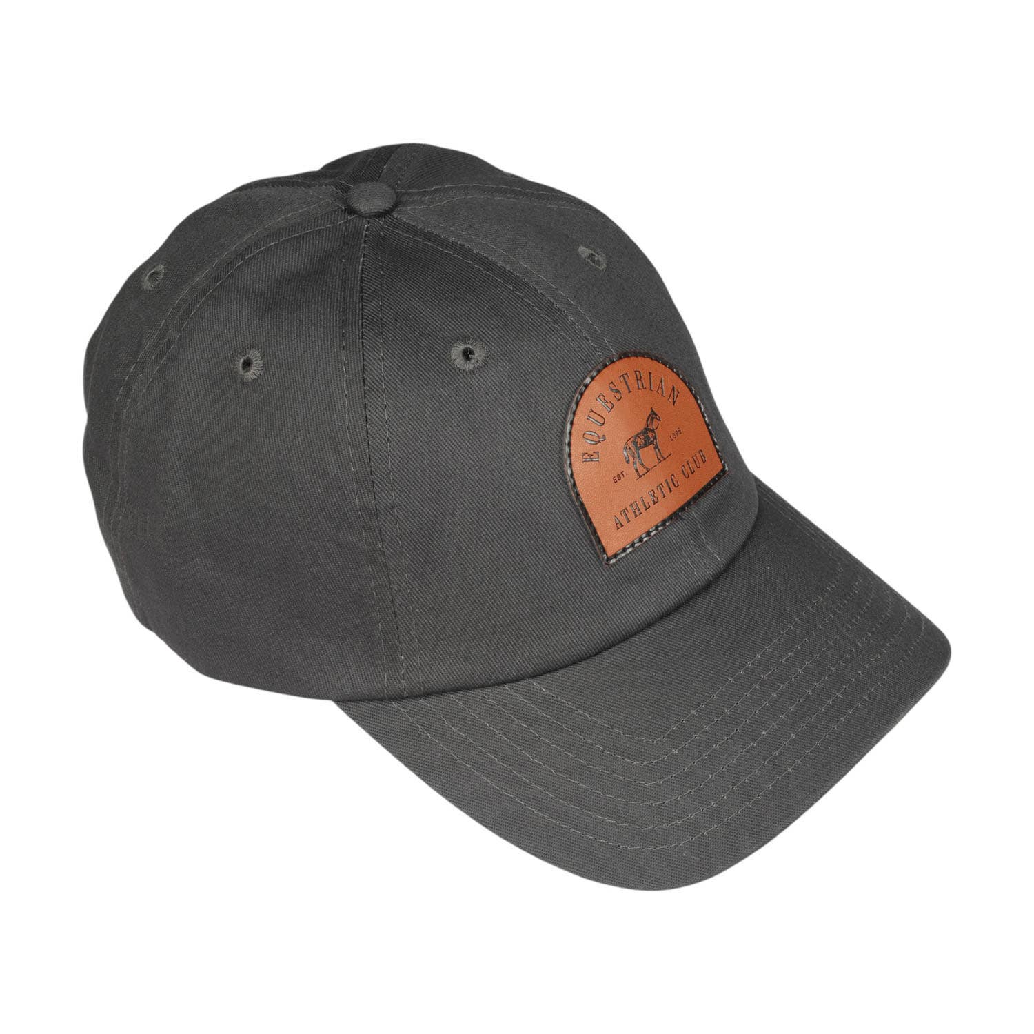 Equestrian Athletic Club Hat, Charcoal Grey